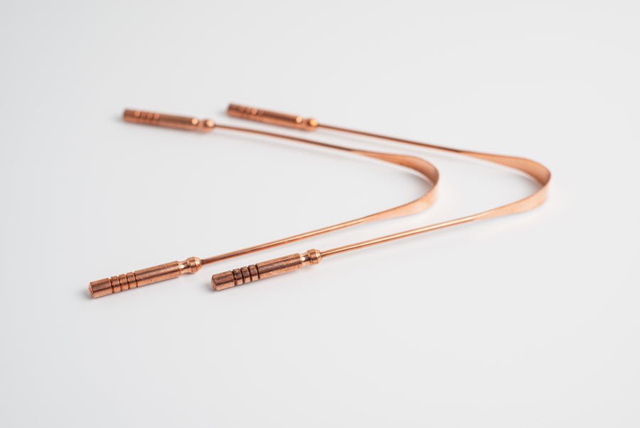 Copper Tongue Scrapper for cleaning tongue