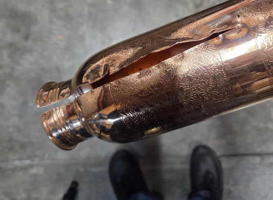 A Customer Said Our Copper Wasn't Pure. So We Cut One of Our Own Bottles Open.