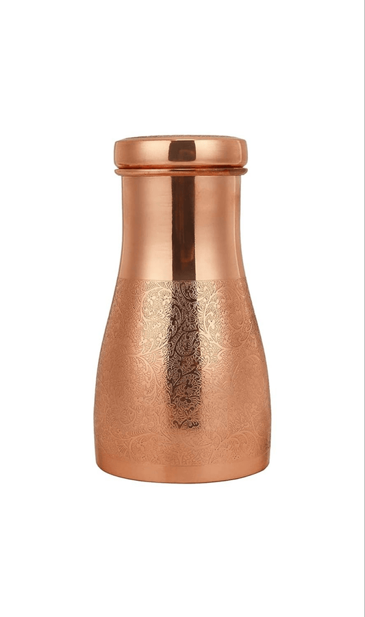 Pure Copper Water Carafe with Lid – 1000ml