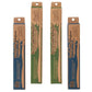 bamboo toothbrush with natural plant based bristles.