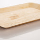 palm leaf tray is perfect as a serving tray