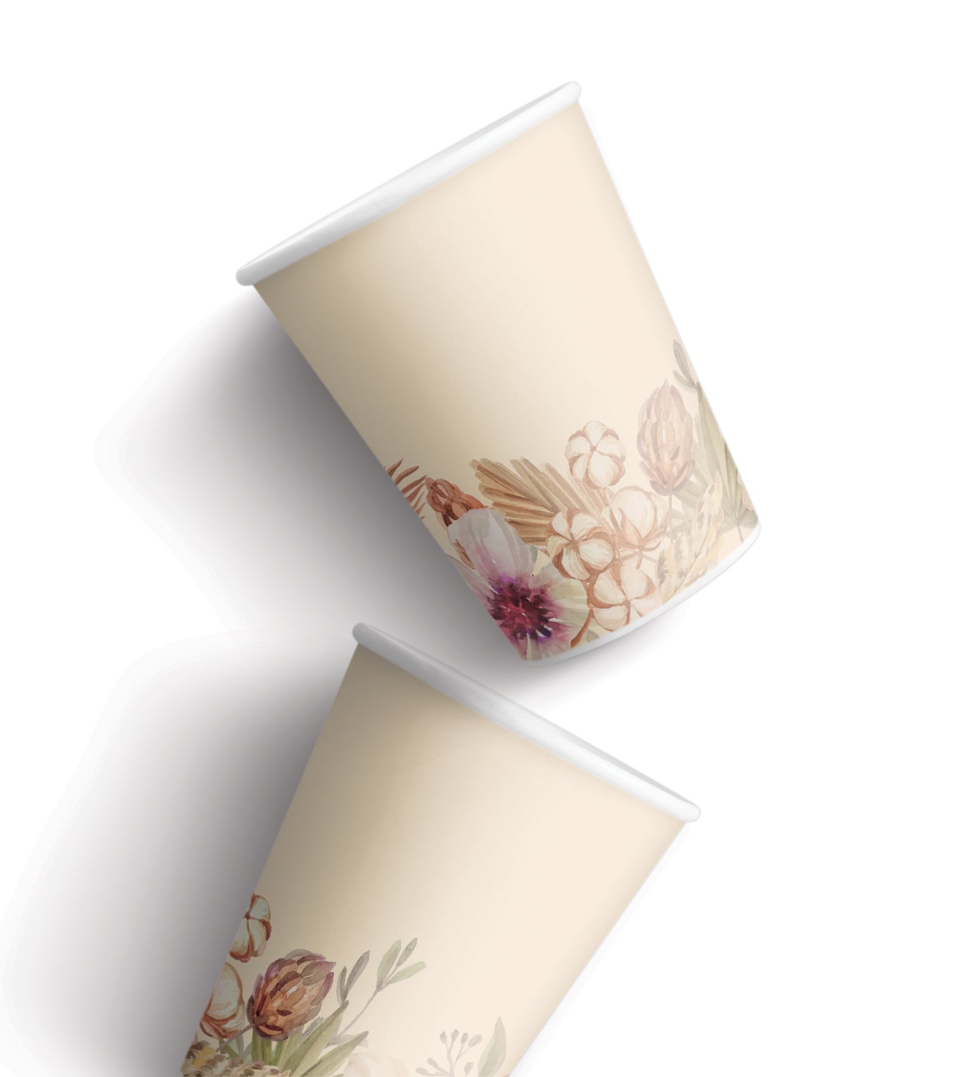 Paper Drinking Cup without plastic- lining suitable for hot & cold drinks