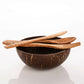 Reusable Coconut Cutlery is a perfect alternate to single use disposable cutlery. Easy to carry, light weight coconut cutlery
